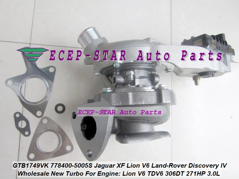 GTB1749VK 778400 5005S LR013202 AX2Q6K682CB Turbo для Jaguar XF Lion V6 Land Rover Discovery IV AJ V6D TDV6 306DT 09 |turbo pressure relief