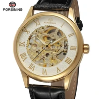 new mechanical watch fsg8094m3g1 wholesale men watch popular design with silver color with gold color roman numbersskeleton