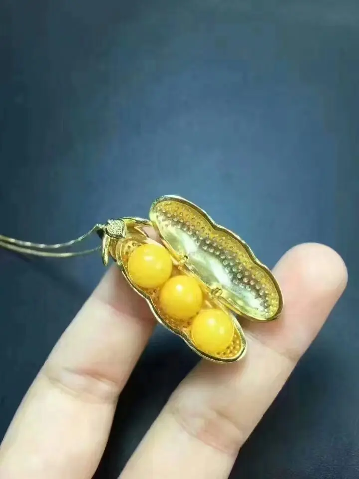 real 925 s925 sterling silver fine jewelry natural amber pendant | Украшения и аксессуары
