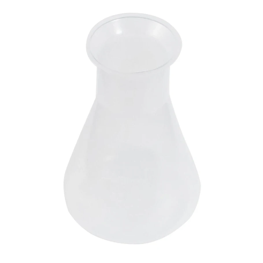 SOSW-100ml прозрачный белый пластиковый лабораторный химический конический флакон |