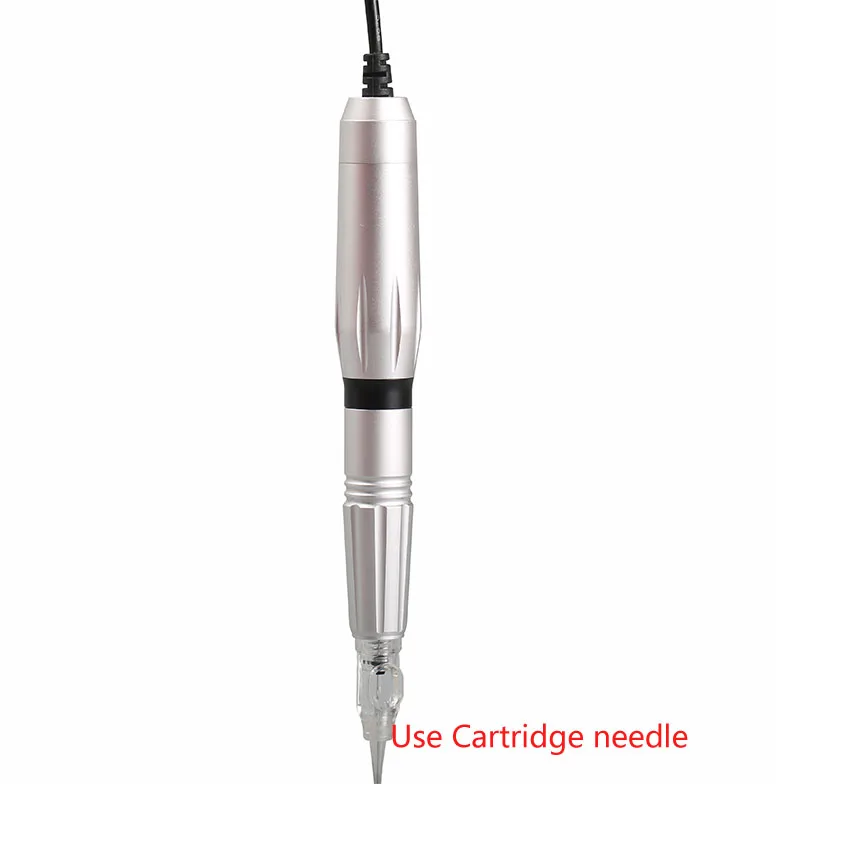 Black Machine Pen Тату машинка для макияжа Ручка роторная швейцарская мотор бровей губ Eyeline постоянный зажим шнур питания педаль картридж иглы - Цвет: Black Machine Pen