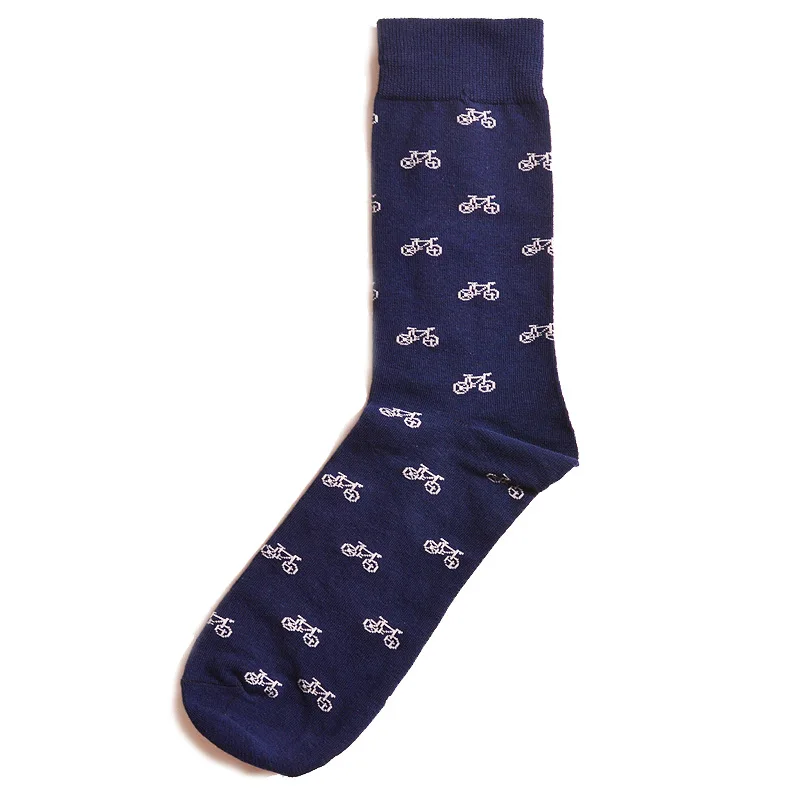 Мужские хлопковые носки с геометрическим рисунком повседневные дизайнерские в