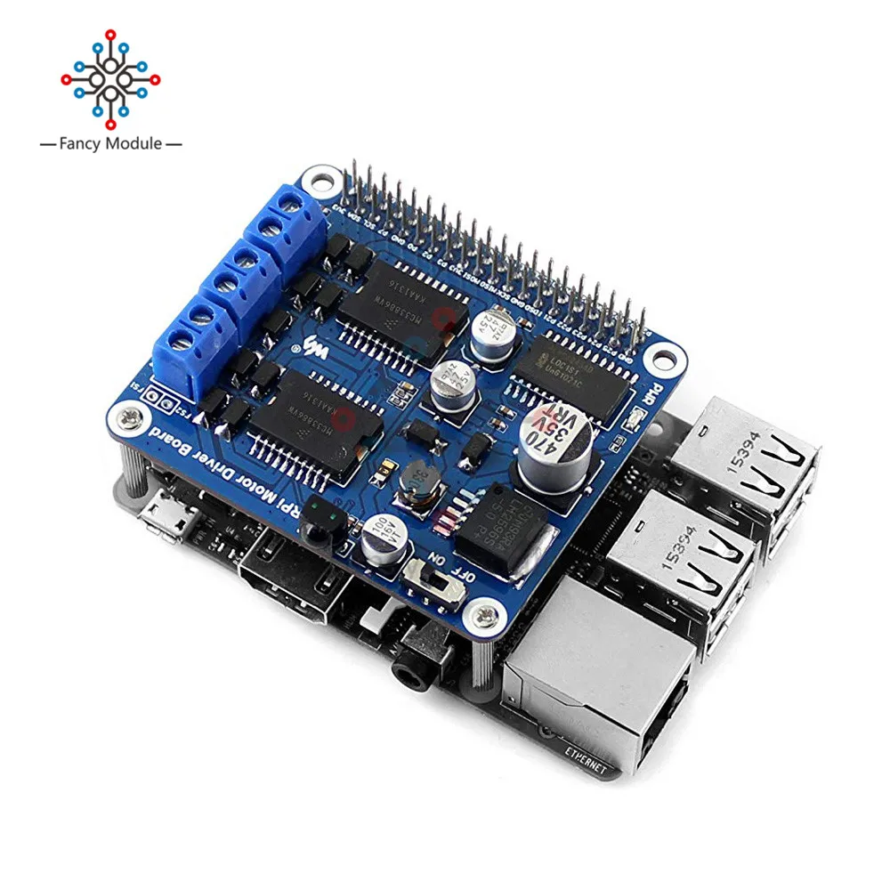 Драйвер шагового двигателя для Raspberry Pi RPi плата драйвера MC33886 Плата расширения
