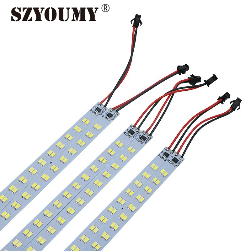 SZYOUMY AC220V LED Bar Light High Brightness LED Tube 100cm 5730 LED Rigid Strip Energy Saving Bar Light DHL Free Shipping