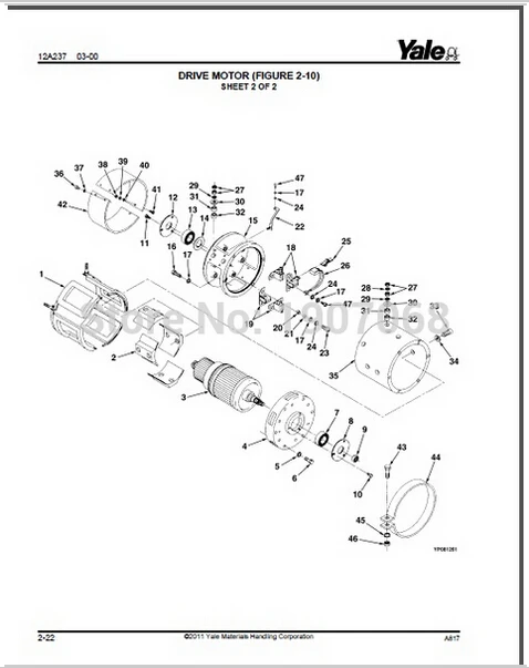 Yale Wiring Diagrams Service Manuals- Class 2 |