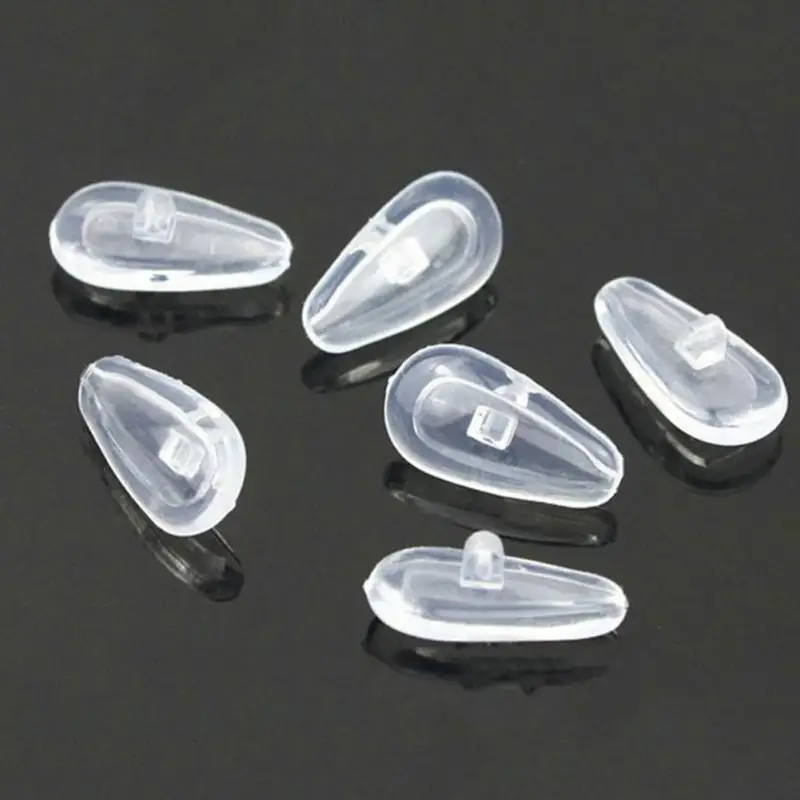 Silicone Nose Pads For Glasses Accessory Soft Oval Screw On Pad Tools 50pcs PVC | Аксессуары для одежды