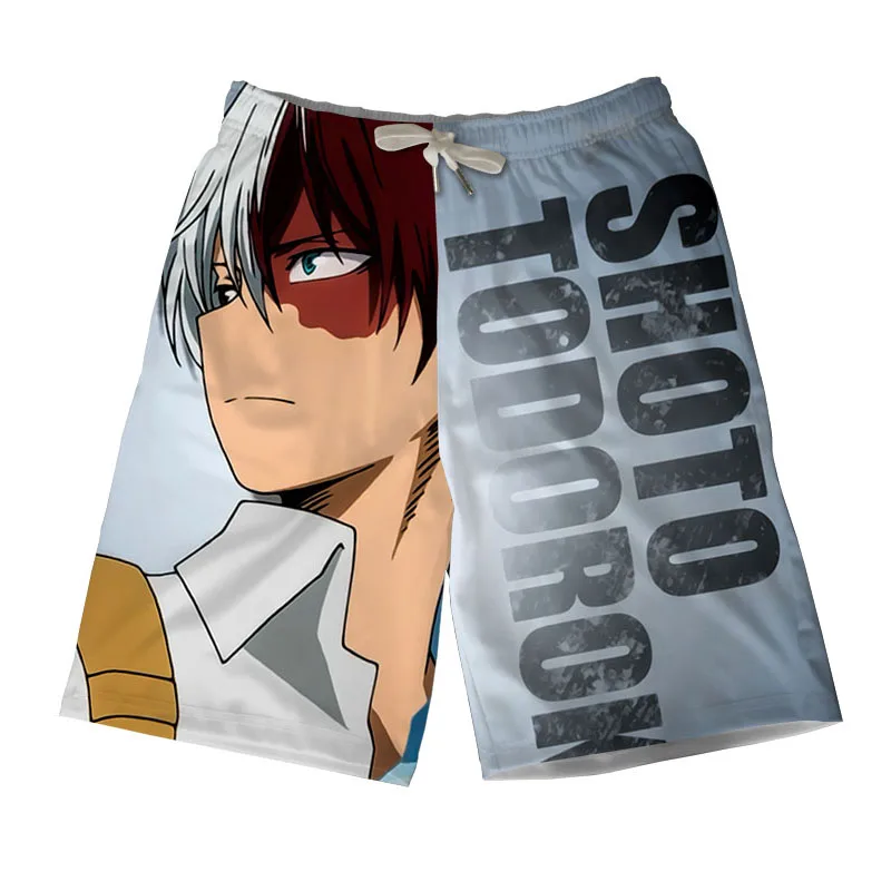 My Hero academic короткие штаны мужские летние шорты OCHACO URARAKA Midoriya Izuku Bakugou Katsuki Todoroki Shoto