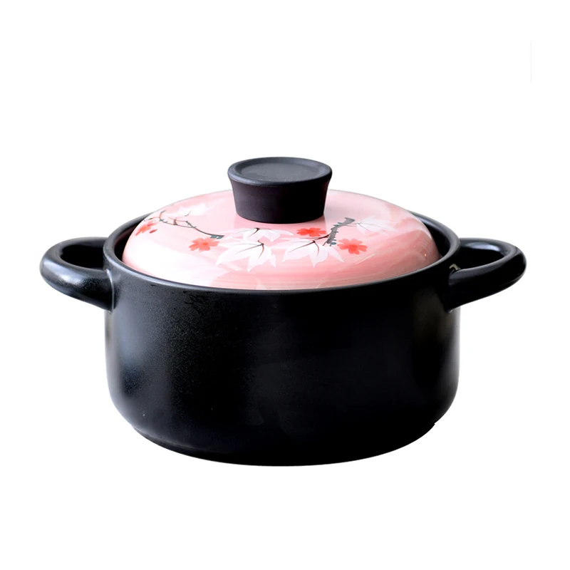 

Handmade Chinese casserole pot home cooking soup noodle porridge high temperature stew hot milk ceramic pot stewpan saucepan