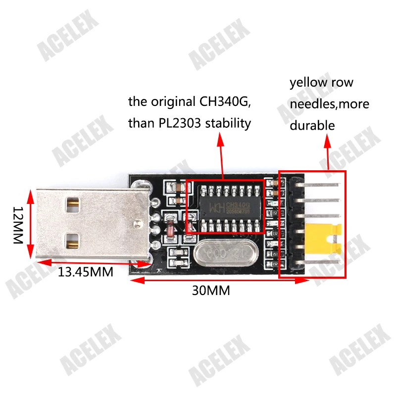 CH340 модуль USB к ttl CH340G обновление скачать небольшой провод щетка пластина STC микроконтроллер Плата USB к последовательному