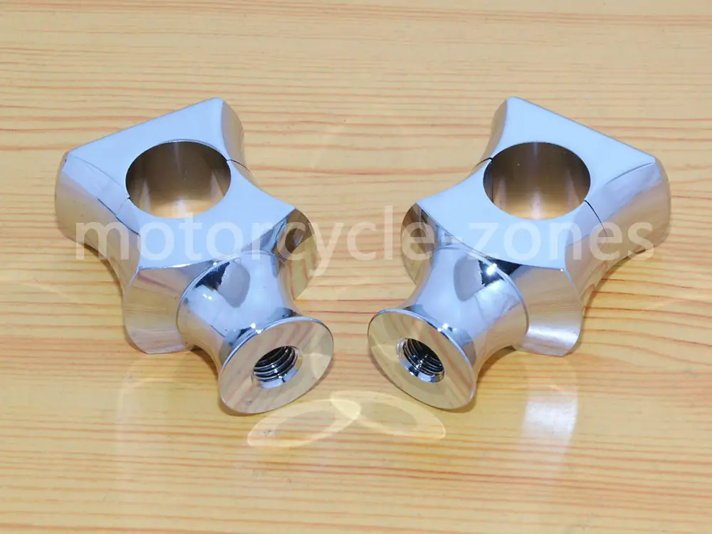 Хром 1 &quot25 мм мотоциклетные Кафе Racer Руль Riser зажим для Harley Custom Bobber Chopper |