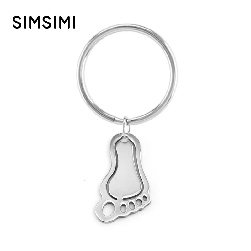 Simsimi baby foot 28 мм брелок Подвеска заготовка для персонализированной печати ключей с