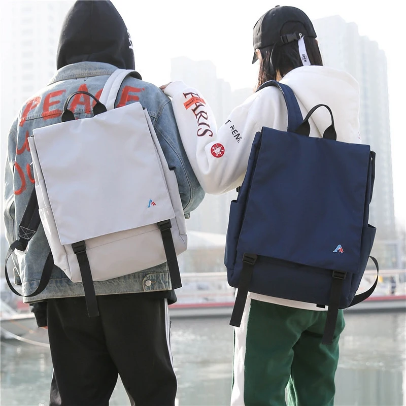 Холщовый Рюкзак Harajuku Ulzzang для мужчин и женщин школьный ранец в Корейском стиле
