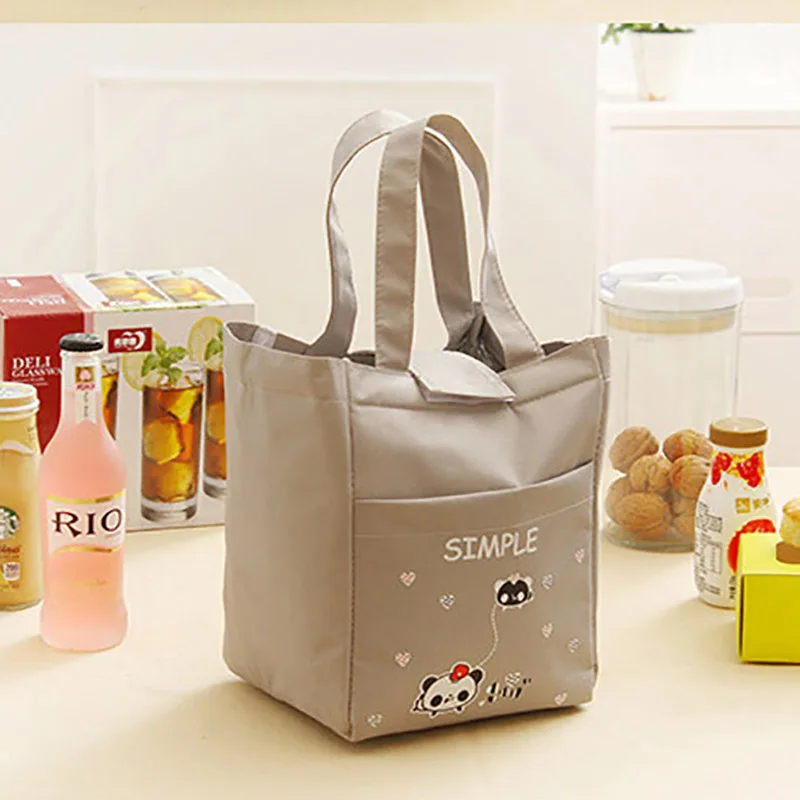 

Itopkris Women Insulated Thermal Bag Waterproof Lunch For School Student Portable Food Container Picnic Handing Pocket