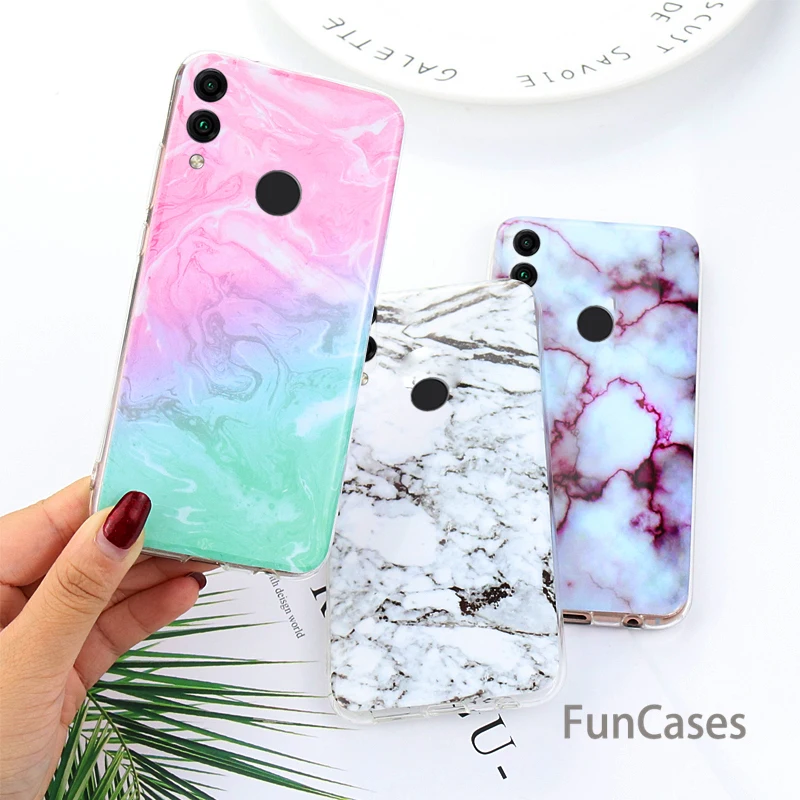 Чехол с мраморным рисунком для huawei P20 Lite P30 Pro Мягкий Резиновый ТПУ силиконовый