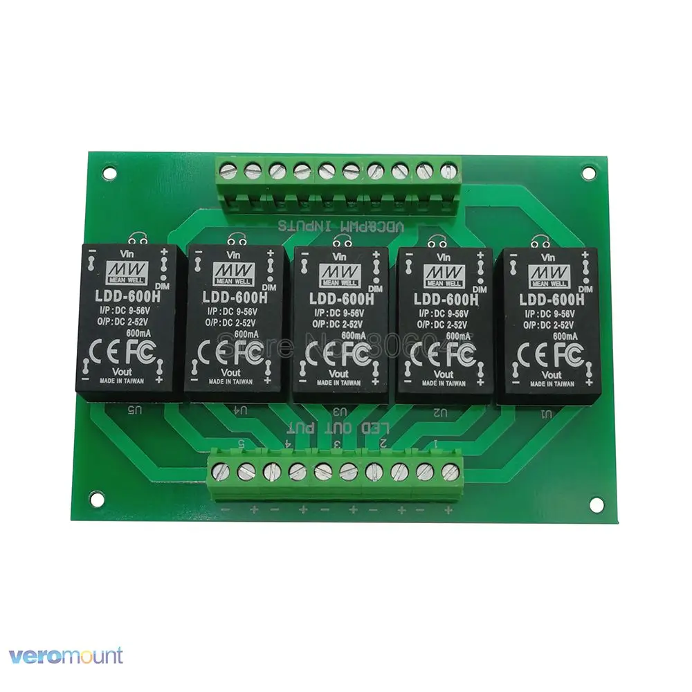 MEANWELL ldd 5UP 600H DC Постоянный ток понижающий светодиодный драйвер + Печатная плата
