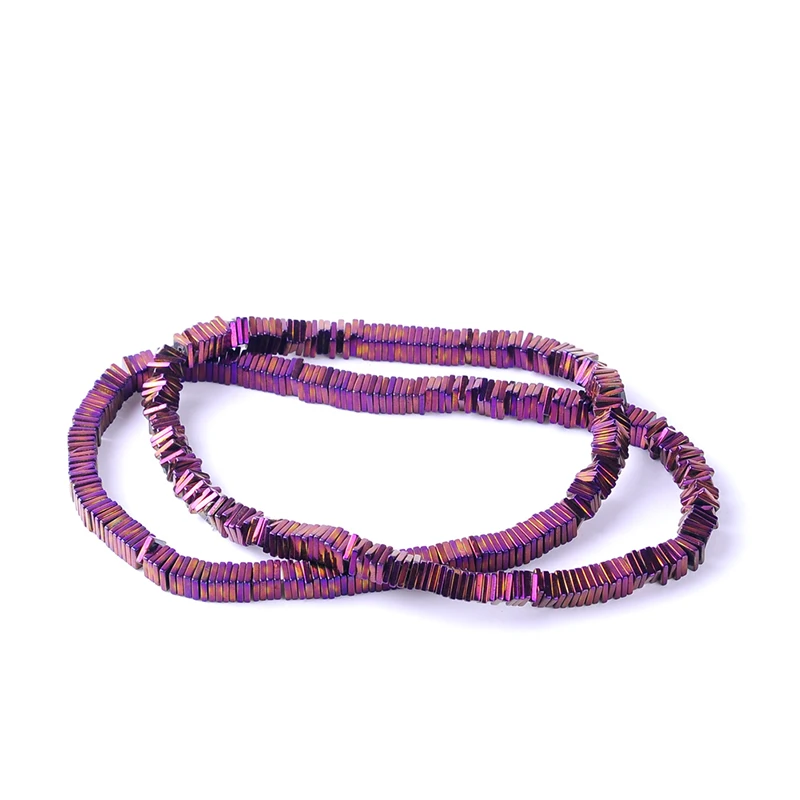 Гематитовые бусины для самодельных украшений разноцветные яркие Квадратные 1