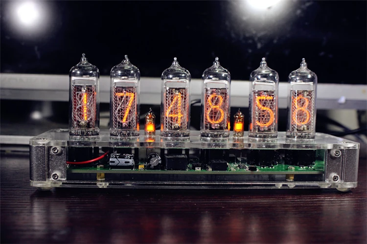IN14 светящиеся трубки электронные часы акриловая версия NIXIE | Электронные