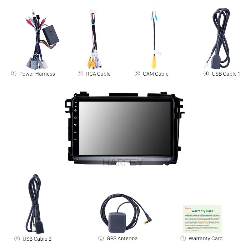 Harfey 9 &quotAndroid 8 1 радио GPS навигация автомобильное стерео для HONDA Vezel XRV 2015-2017 с USB WIFI