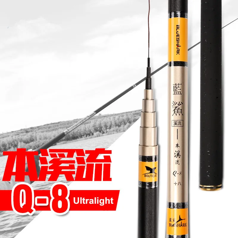 Телескопическая рыболовная удочка Mavllos из углеродного волокна 3 6 7 2 м|fishing pole|carbon