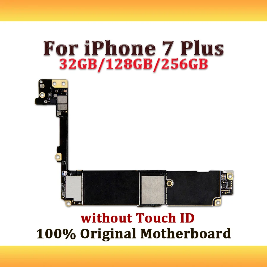 Разблокированная материнская плата для iPhone 7 Plus без Touch ID, для iPhone 7 Plus 32 ГБ/128 ГБ/256 ГБ логическая плата с системой IOS