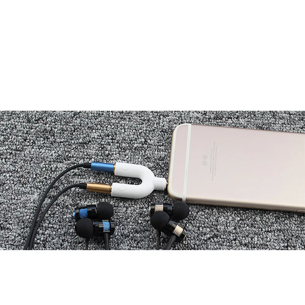 Mosunx Превосходное качество гарнитуры Adapter Kit U Форма 3.5 мм Y разветвитель для аудио