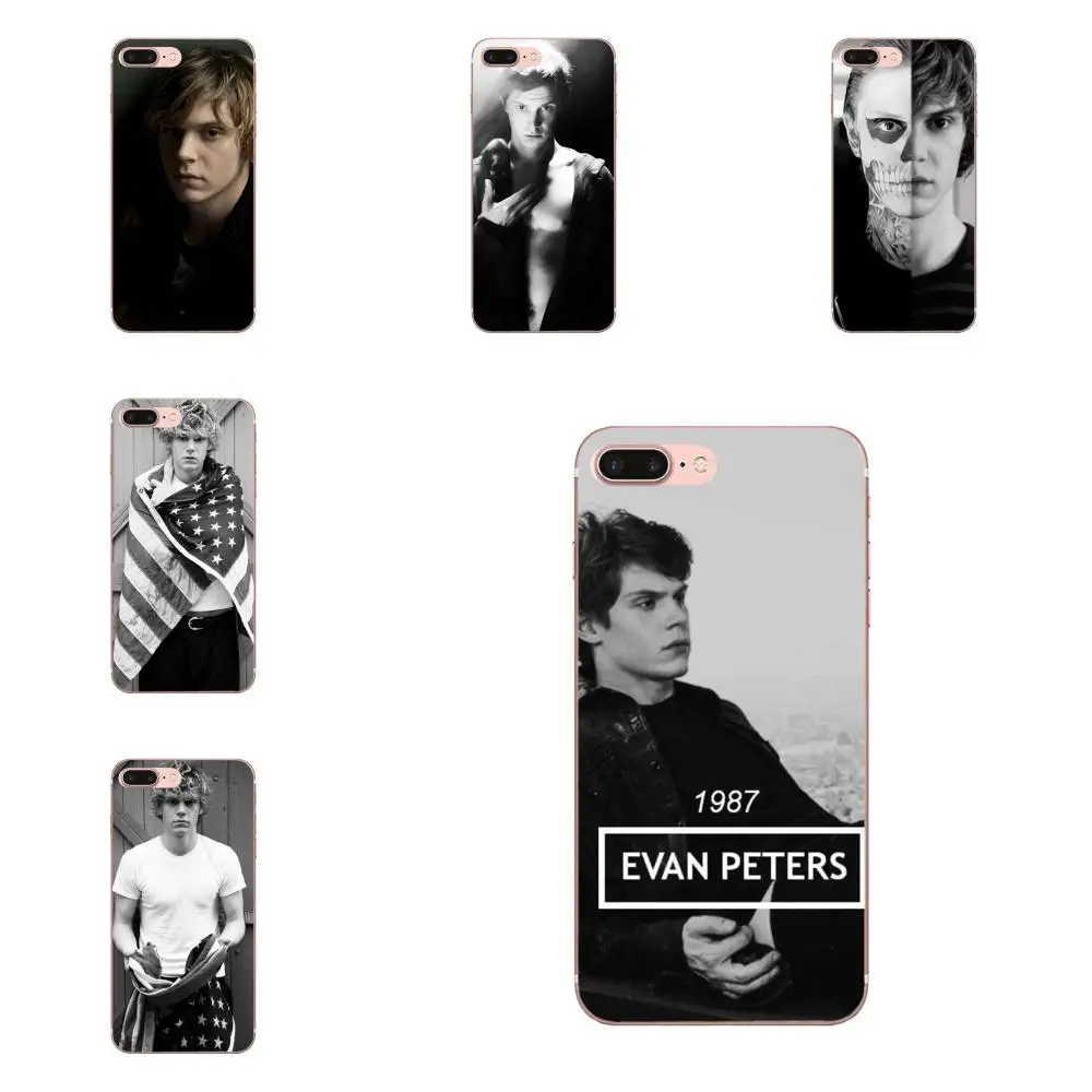 Мягкие чехлы для телефонов Evan Peters Samsung Galaxy Note 5 8 9 S3 S4 S5 S6 S7 S8 S9 S10 mini Edge Plus Lite|Бамперы|