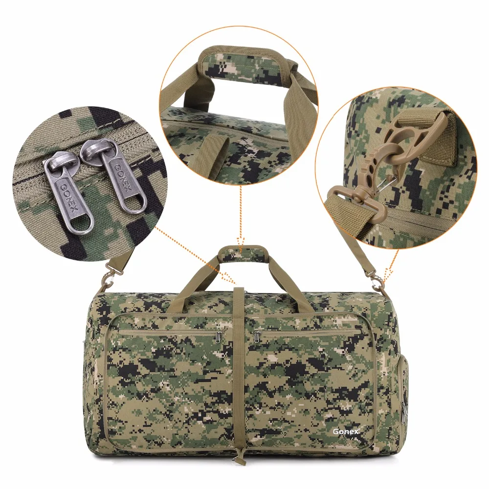 Gonex 80L дорожная сумка Cordura складная для багажа удобная на плечо Тактическая