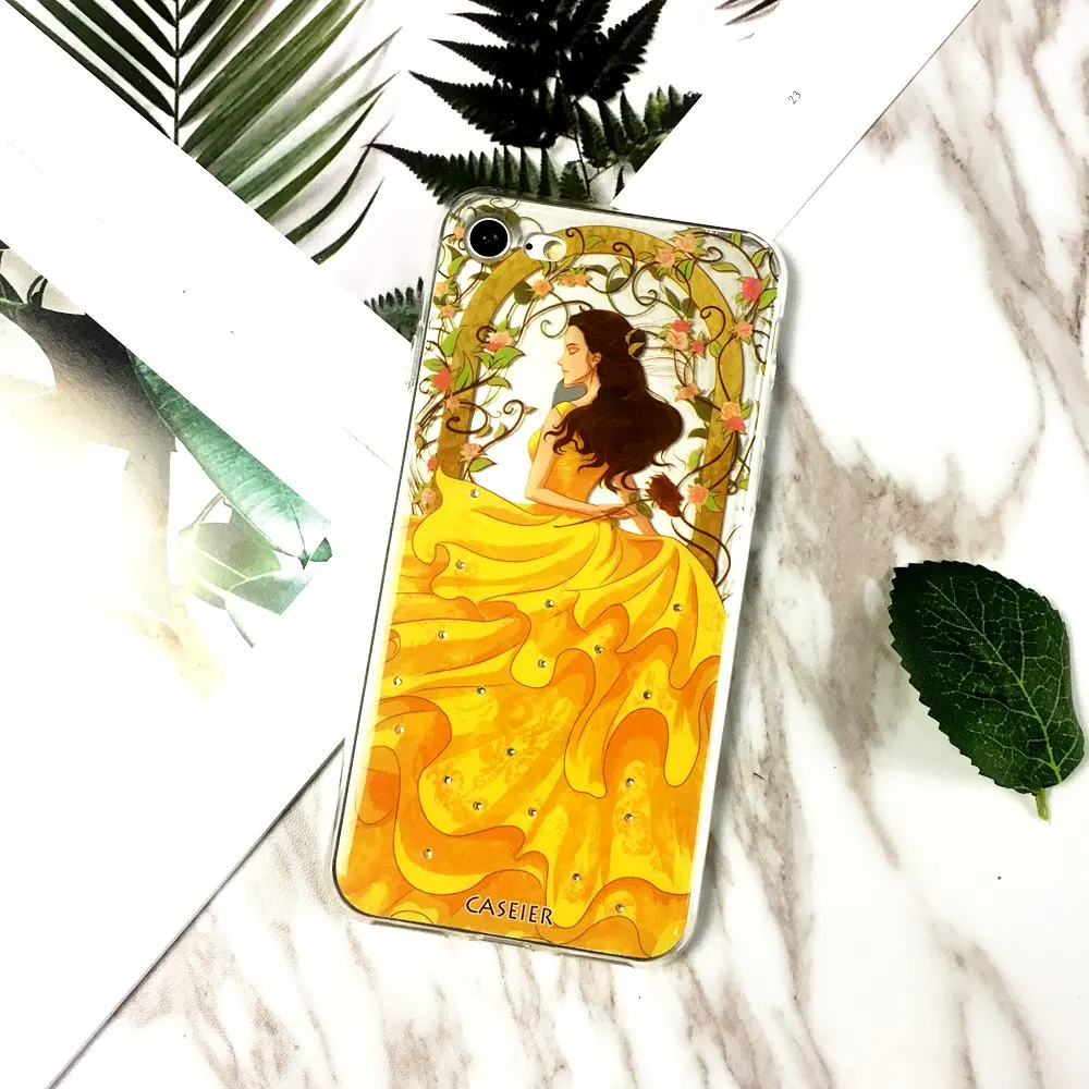 CASEIER Bling Rhinestone Phone Case For iPhone 7 8 Plus Soft Silicone TPU Cover Luxury Cases Fundas Capinha |