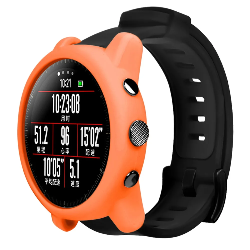 Премиум силиконовый защитный чехол для Huami Amazfit Stratos 2/2S полный каркас мягкий чехол Защитная крышка умные часы аксессуары