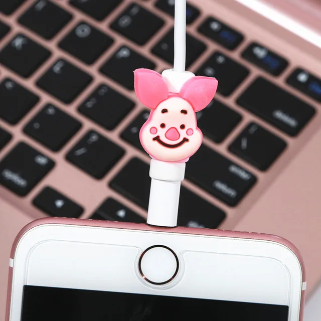Model G FFFAS мультфильм кабель протектор организовать Зарядное устройство USB устройство для сматывания кабеля для Apple IPhone 4 5 5S 6 6s 7 8 X Plus кабель защиты украшения - Цвет: Model G