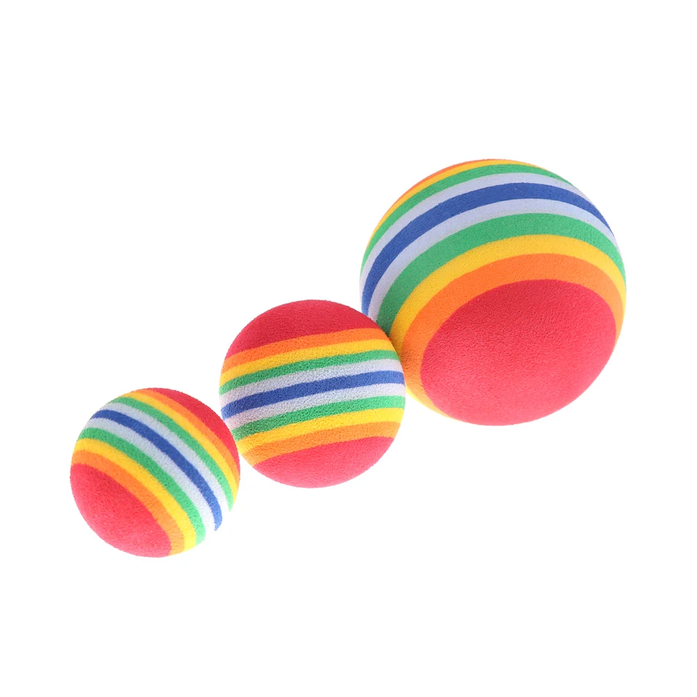 

5 шт. 3,5 см 4,2 см 6,3 см Радуга Цвет EVA Материал мяч Детская забавная игрушка поролонная Губка шары детские игры на свежем воздухе