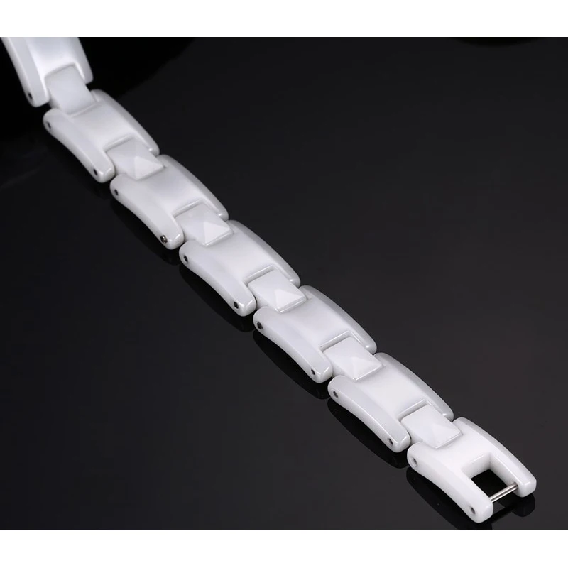 Белый керамический браслет Vinterly для женщин модный простой браслет-цепочка