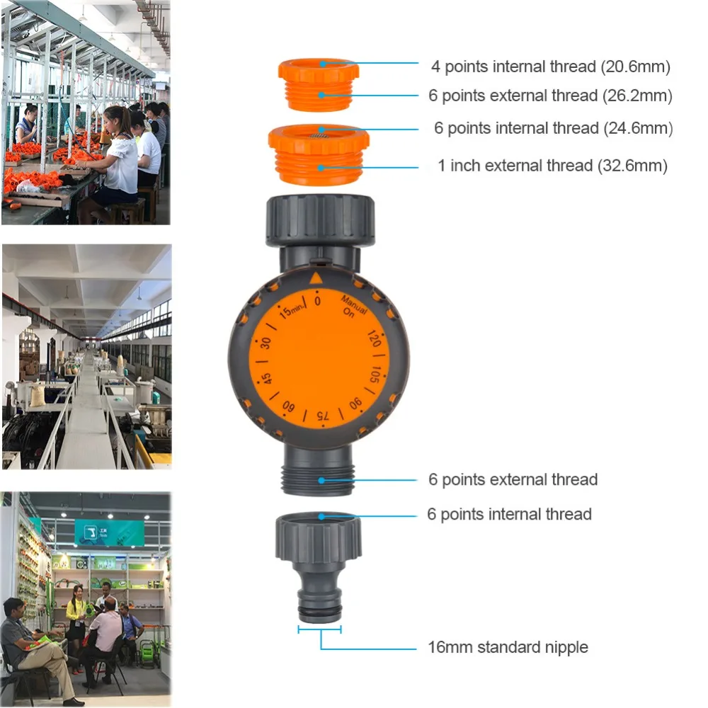 Автоматическая машина воды таймер полива контроллер системы сада дома 120 минут