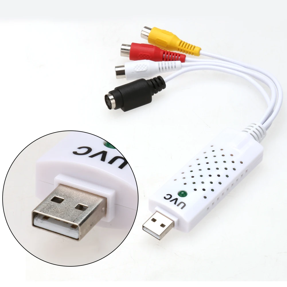 Лучшие предложения USB2.0 видео ТВ тюнер DVD Аудио захвата карты конвертер адаптер
