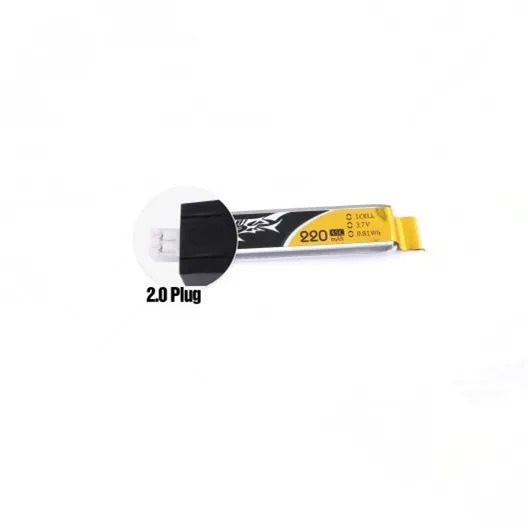 5 шт. Tattu 220 мАч 3,7 в 45C Lipo батарея JST-PH2.0 разъем для Eflite Blade индуктивности FPV PRO крошечные Whoop микро Квадрокоптеры Дрон