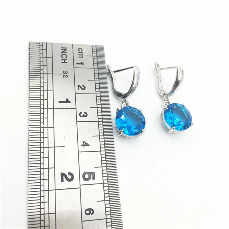 Женский ювелирный комплект из колье и серёг серебра 925 пробы|jewelry sets for women|silver jewelry