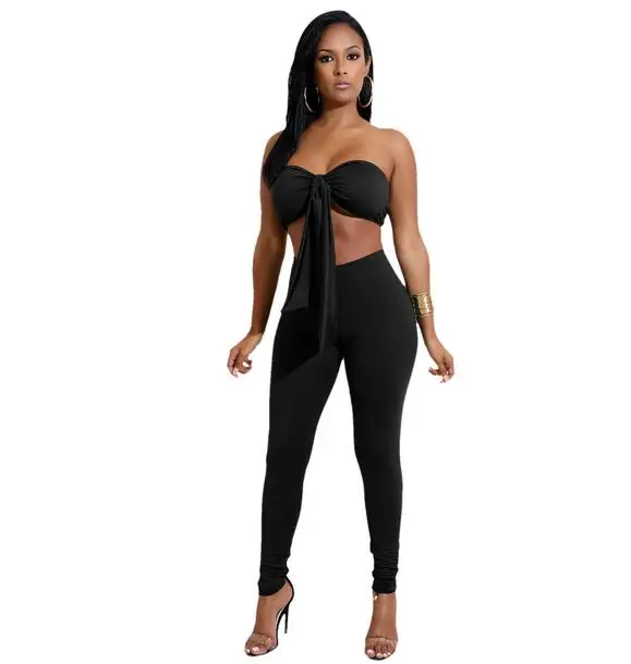 2018 Женский комплект из двух предметов сексуальная клубная одежда короткий рукав