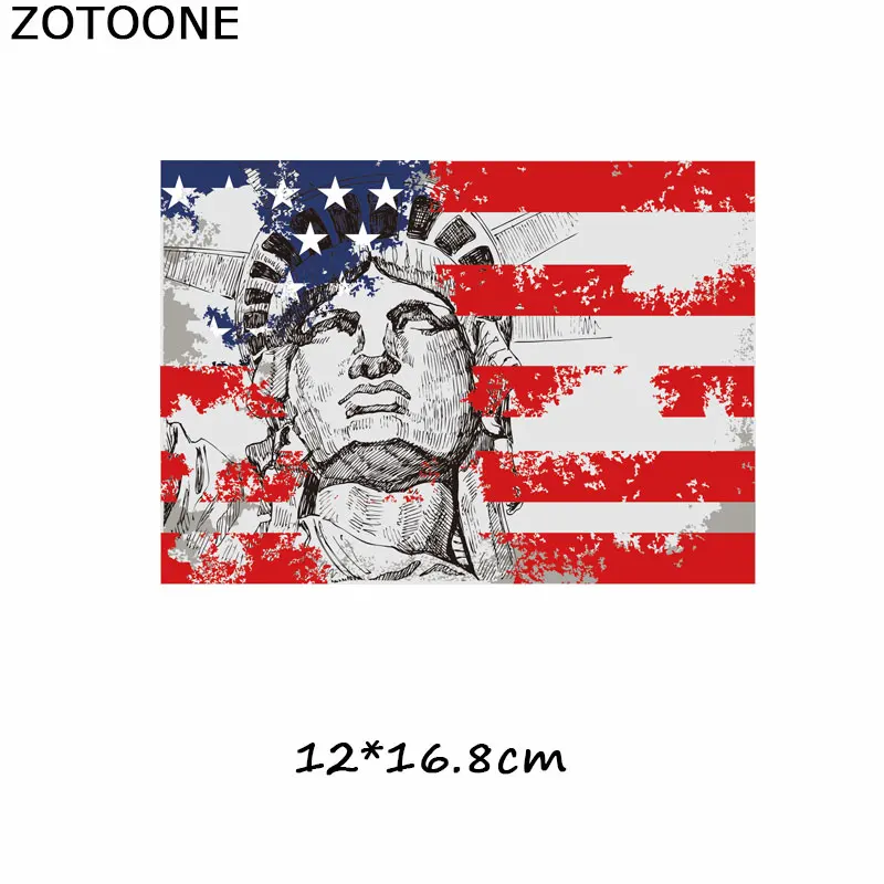 ZOTOONE нашивки в полоску с утюгом на одежду, сделай сам, флаг, собака, нашивка с теплопередачей для одежды, футболки, девушка, наклейка I - Цвет: 590