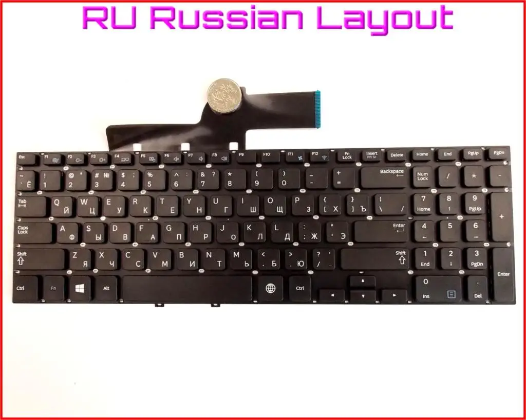 Новая клавиатура RU Русская версия для Samsung NP355E5C-A01US NP355E5C-A02US 355E5C-A01US 355E5C-A02US ноутбук