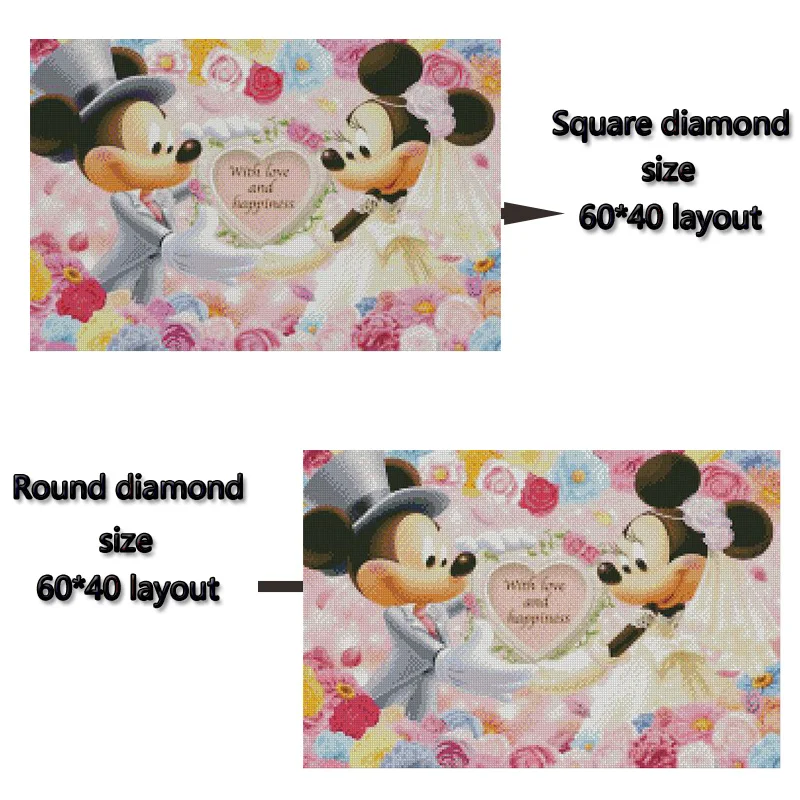 Diamond Painting Cartoon Mouse Full Round/ Square Embroidery Home Decoration 191 | Дом и сад