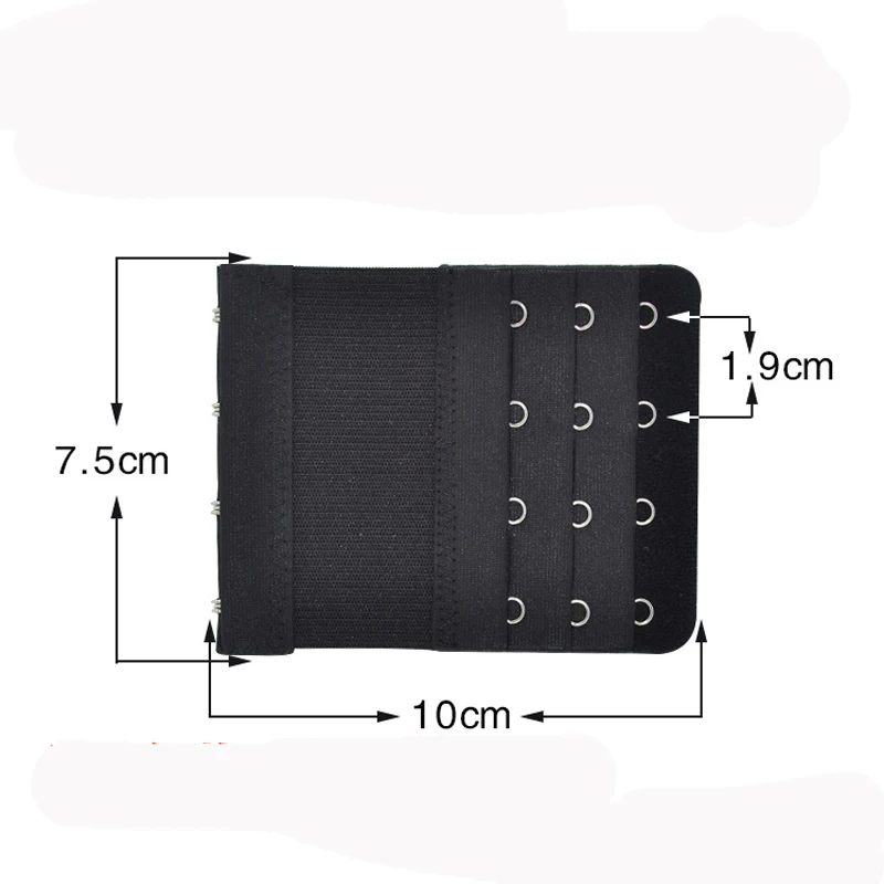 2 шт. женские регулируемые удлинители бюстгальтера 4 крючка 3 ряда Brs|bra extender strap