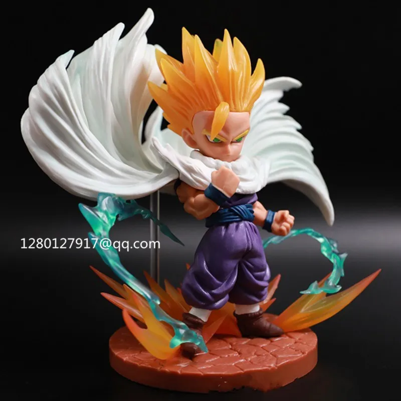 Dragon Ball Z Anger juvenal Son Gohan Super Saiyan ПВХ фигурка Коллекционная модель игрушки 16 см