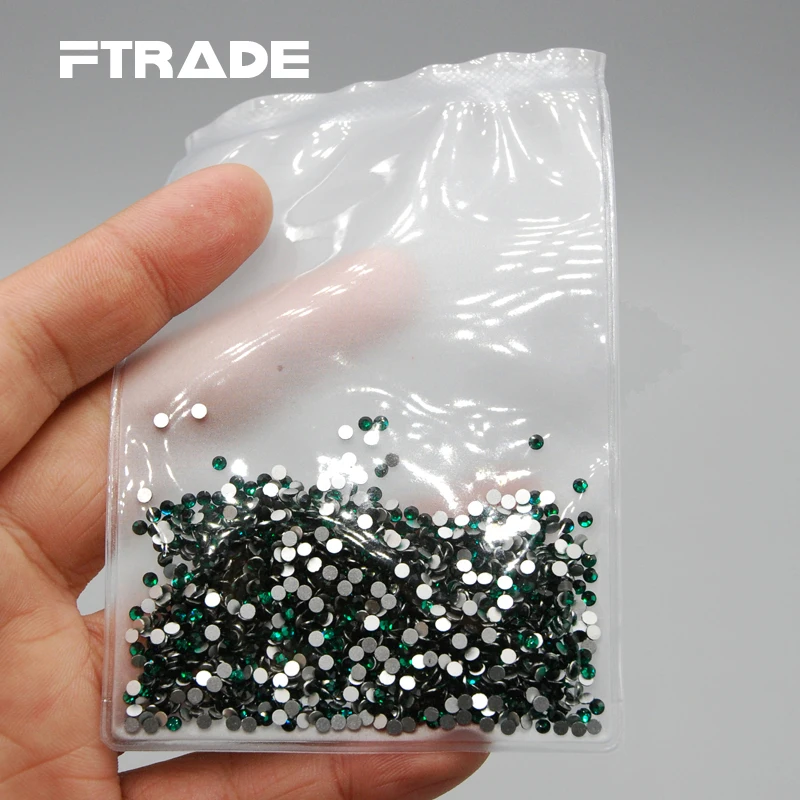 Скидка на скидку искусственные 3D Стразы Изумрудного/темно-зеленого цвета для