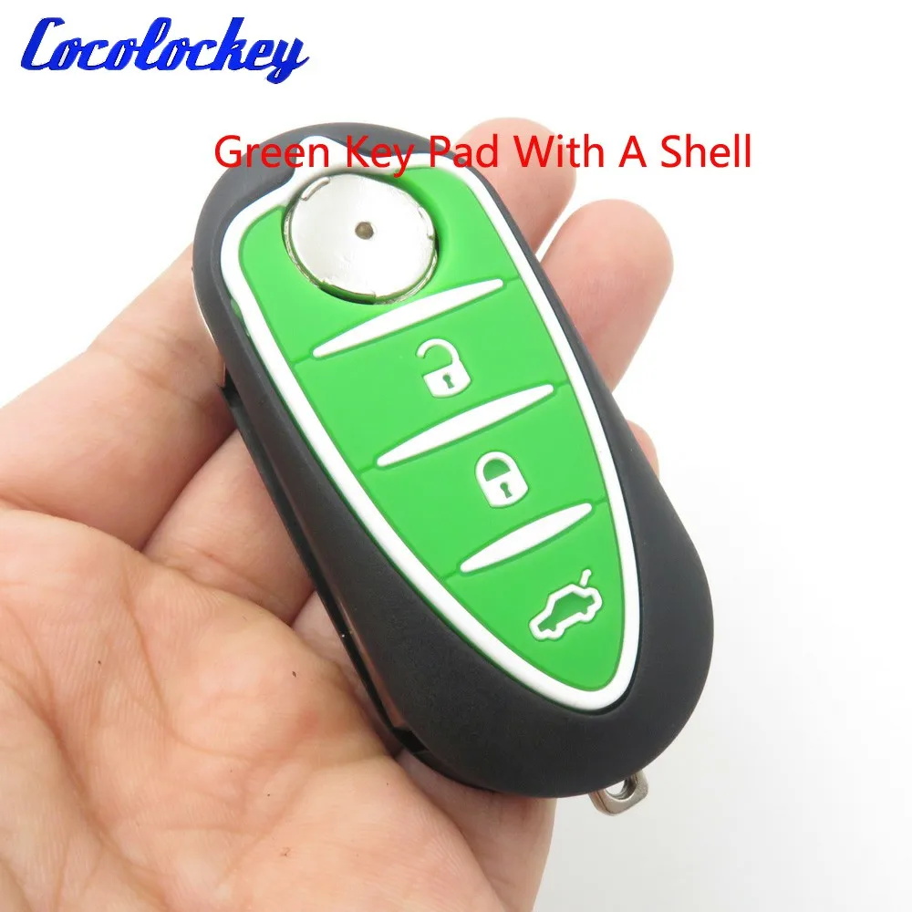 Cocolockey сменный автомобильный чехол для ключей подходит Alfa Romeo Mito Giulietta GTO 159 3 кнопки