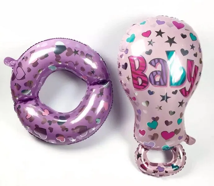 2 Части/комплект Супер Форма Детские Соска Фольгированные Шары Baby Shower День