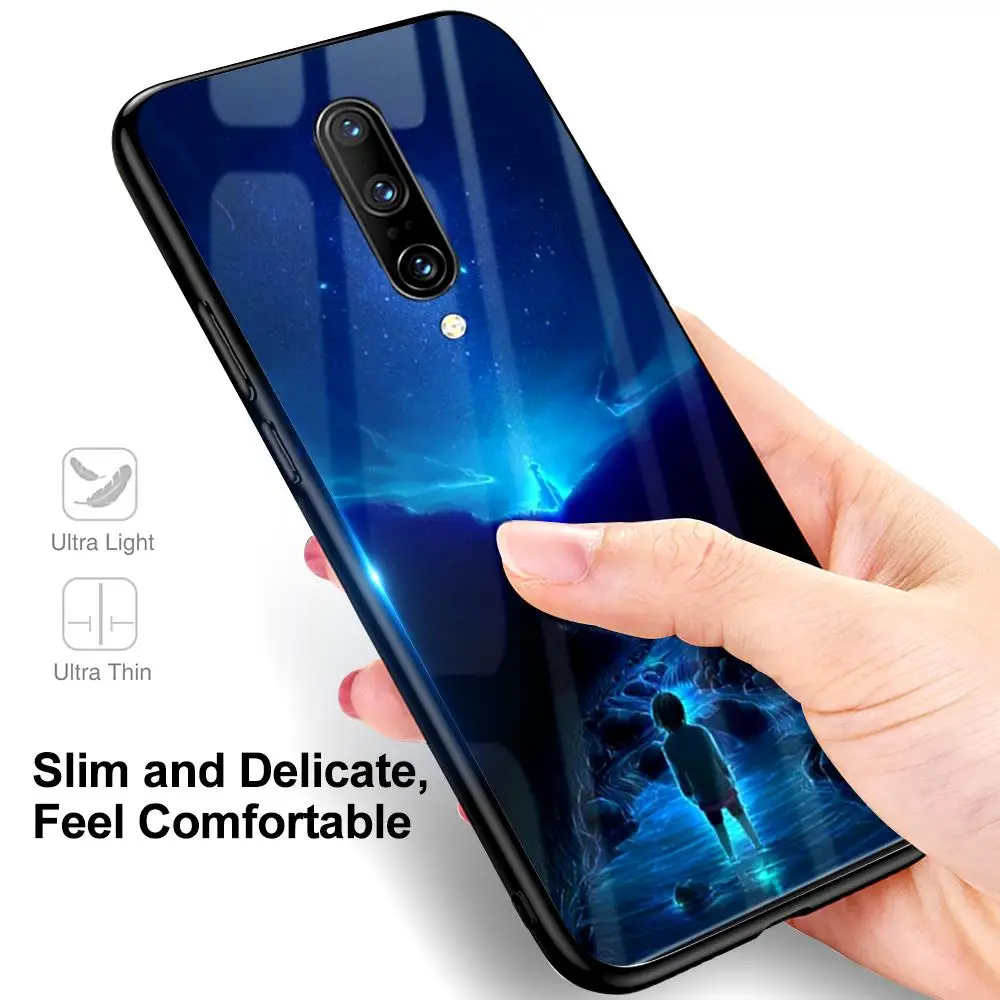 Чехол из закаленного стекла для Oneplus 7 Pro, роскошный защитный противоударный силиконовый чехол из ТПУ+ стекло для Oneplus 6 T, чехол s 1+ 7 6T