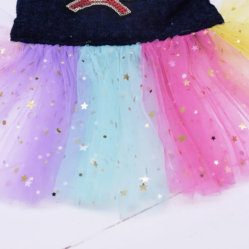 Cute Dog Tutu Dress for Girls Dogs Puppy Princess Dress Colorful Lace Skirt Pet Clothes Wedding Cupcake Apparel for Doggy