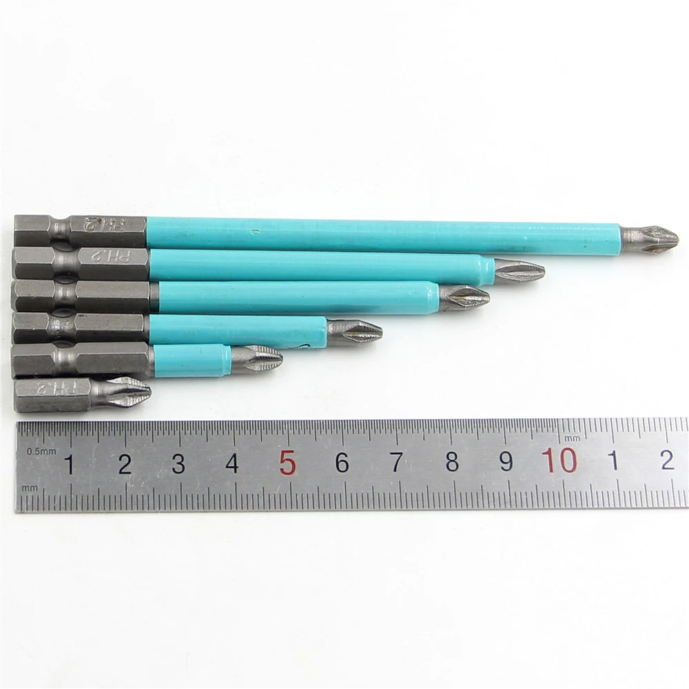 Набор из 6 насадок S2 Steel PH2 для отвертки шестигранный ключ Torx трехосевой гаечный с