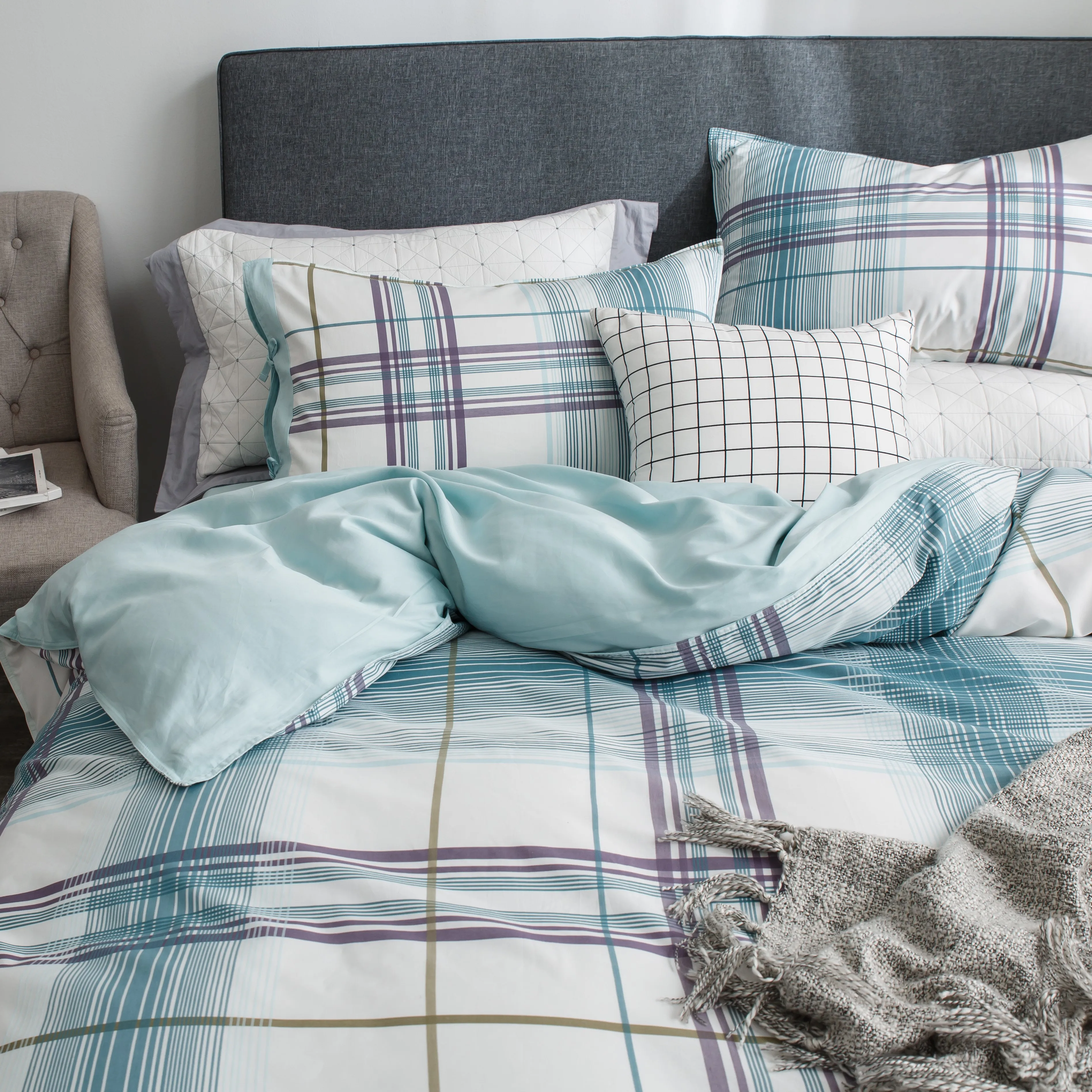 4pcs Bedding Set Bed Linen Duvet Cover Quilt Pillowcase Bedclothes Sheet ComforterHome Simple style Decorative | Дом и сад