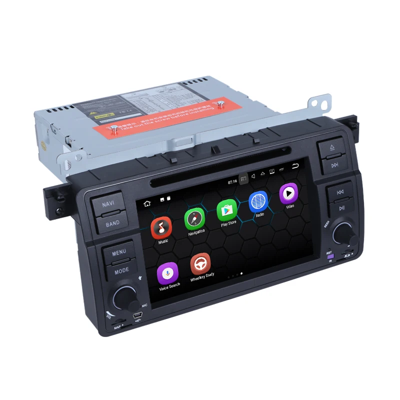Android 9 0 автомобильный dvd плеер с GPS навигацией мультимедиа 7 дюймов для BMW 3 серии E46